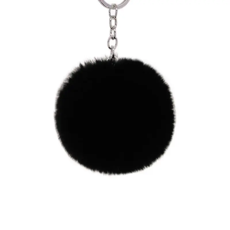 Furry Pom Pom Keychain Accessory - Stylish and Fun Keychain for Your Keys or Bag 8