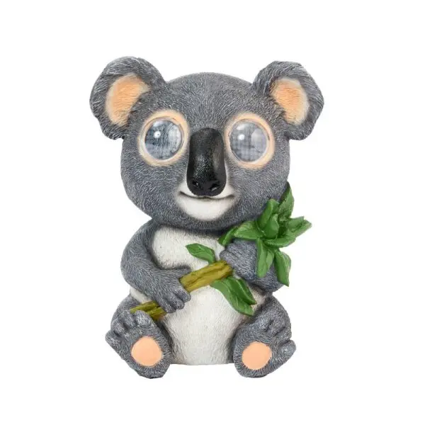 Blinkin' Koala Solar Powered LED Garden Ornament with Blinking Eyes - Eco-Friendly and Durable