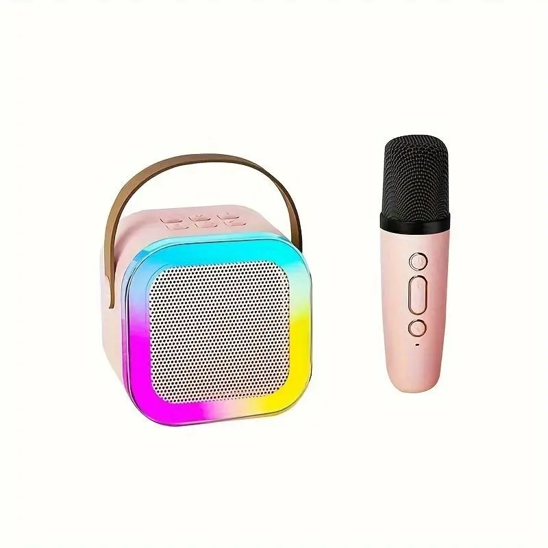 【2025】Speaker With Microphone Set, Home Karaoke Machine, Portable Handheld Karaoke Mics Speaker Machine For Adults Home Party Birthday, K12 2