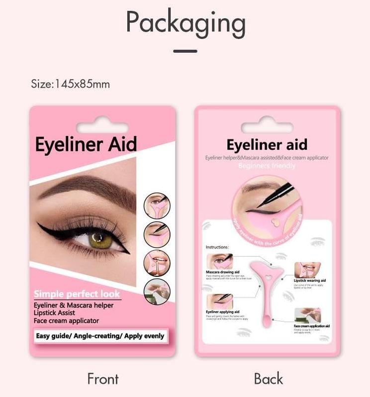Onlineforu LTD Pink Y Style Makeup Silicone Eyeliner Smokey Eyeshadow Drawing Guide Tool Durable and Flawless 1