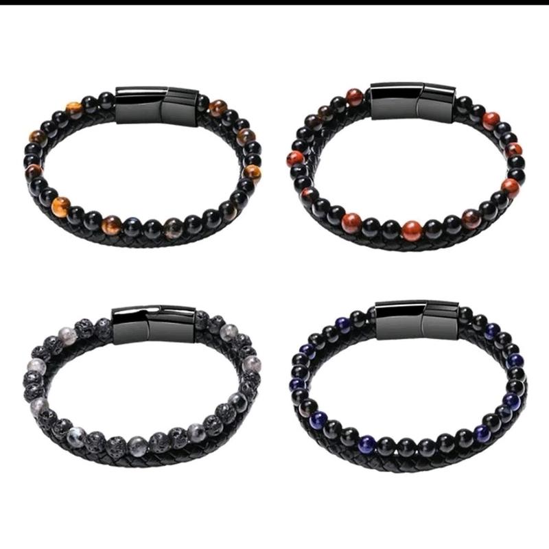 Beaded Bracelets Humanic + Pro MAXHematie Trio MAXHematie Natural Healing for mental health, weight loss, Adult Unisex 7