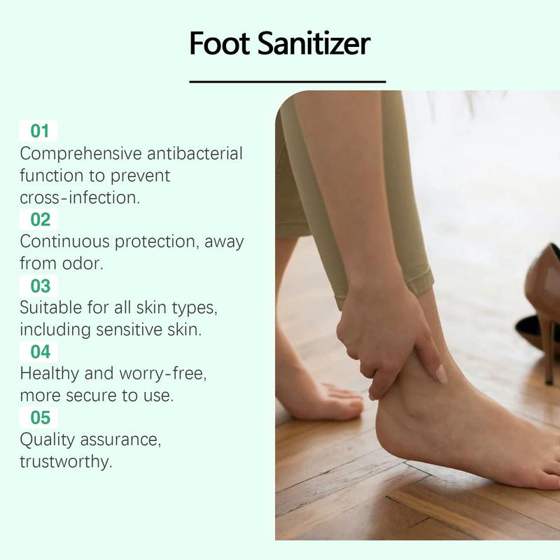 Foot Sanitizer Spray with Tea Tree Oil, 2 Counts/set Foot and Nail Sanitizer Spray, Foot Sanitizer Spray for Men and Women 4