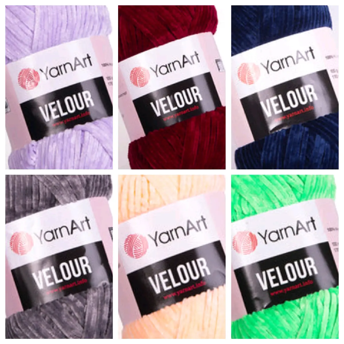 Velour/chenille micro polyester 100g and 170m ball