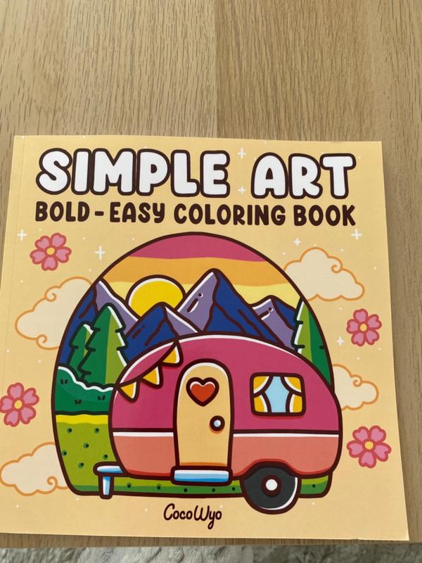 Simple Art: Coloring Book for Adults and Teens, Bold and Easy Designs for Relaxation with Minimalist Features (Bold & Easy Coloring) Paperback 2