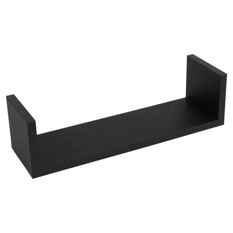 U Shaped Floating Wooden Wall Mounting Shelf Display Unit Book Storage Set of 3 - Home Decor 6