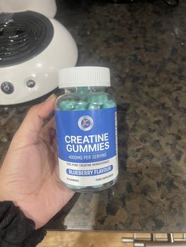 Product Review of Creatine Gummies 4000mg for Men & Women - 60 Gummies - Pure Creatine Monohydrate - Blueberry Flavour, Vegans & Vegetarians from N**a M**n 0