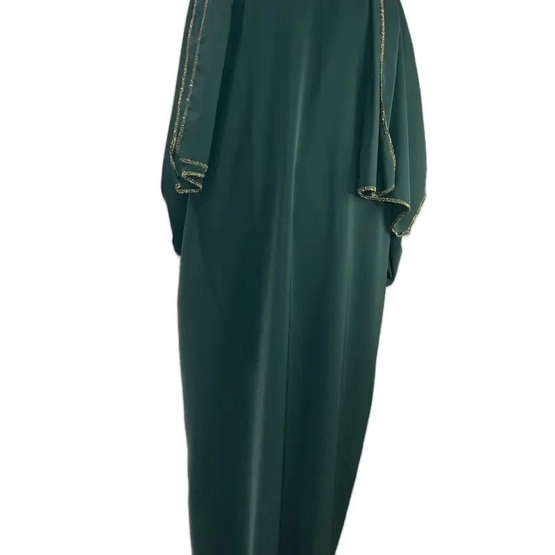 1 piece hijab and abayah with gold embroidery 5