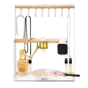 Tanness Jewellery Stand, Jewellery Organiser | 3 Tier Necklace Stand Wooden Ring holder, Necklace Holder, Jewellery Holder, Earring Display Stand, Necklace Display Stand, Bracelet Display Stand