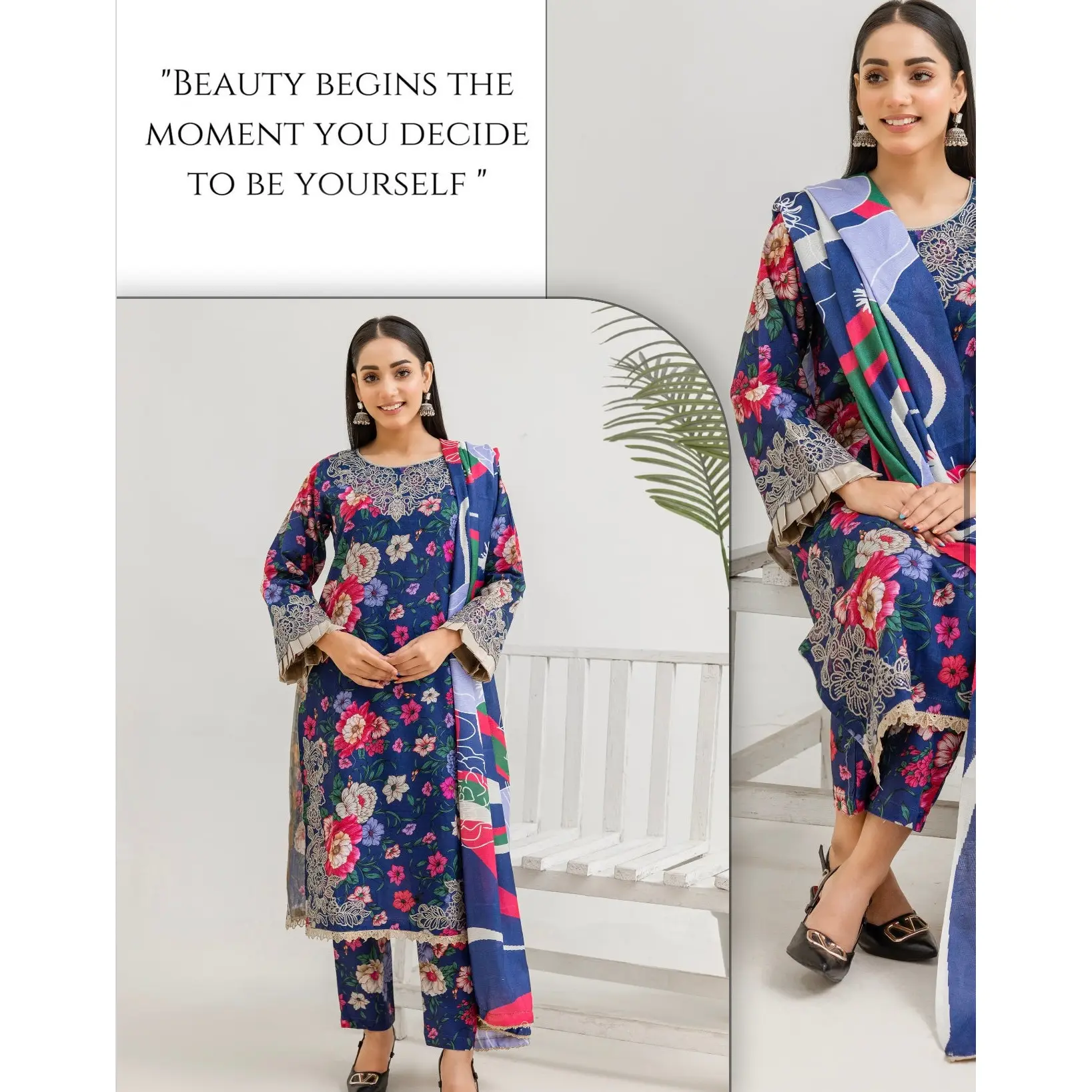 RANGZ ‘Andaaz’ | Embroidered Khaddar Readymade | RGZ038