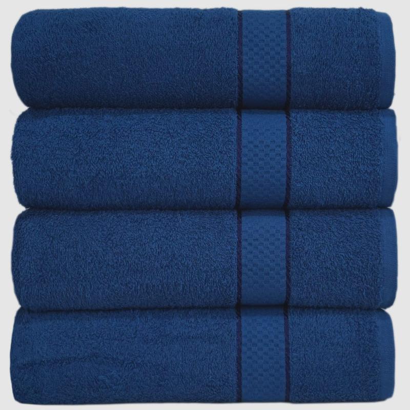 Bargain Bath Towel - Budget-Friendly 100% Egyptian Cotton - Super Soft - 80x140cm Absorbent Soft Sheet Smooth Plain luxury 2