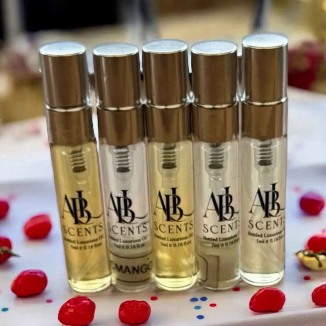 Sweet Yummy Perfume Set of Five 5ml Spray Bottles - Choose Your Favourite
