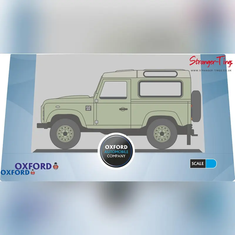 Oxford Diecast Land Rover Defender 2013 - Tamar Blue 1/76 Scale 6