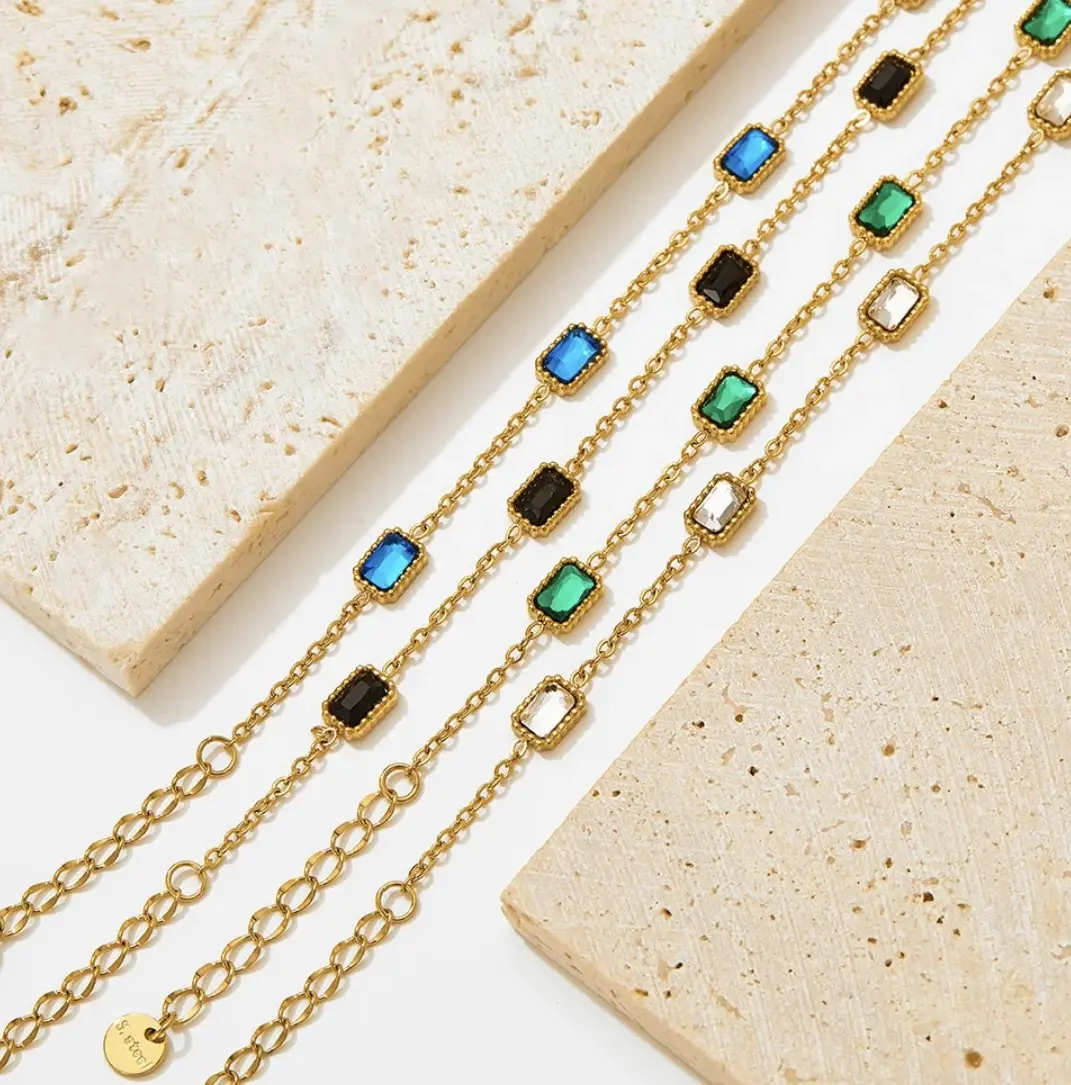 Charelle Stone Bracelet Zirconia Tarnish Free