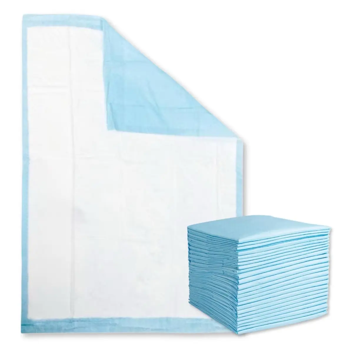 Medline Protection Plus Incontinence Disposable Bed Pads 60 x 90 cm - Pack of 25 (4 Packs of 25) Waterproof Durable Moisture Hypoallergenic Nursing