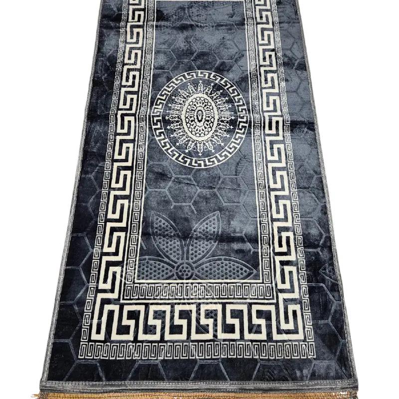 GREEK STYLE 90X190CM HALLWAY RUNNER NON SLIP MACHINE WASHABLE SOFT LUXURY 0