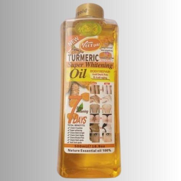 Veet Gold Turmeric Super Whitening Body Repair Oil 500ml 2