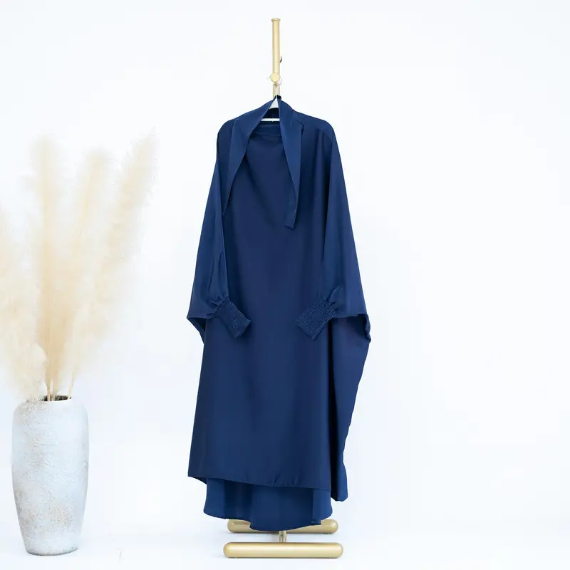 HS0720 Large Swing Solid Color Robe Children's Dress 7