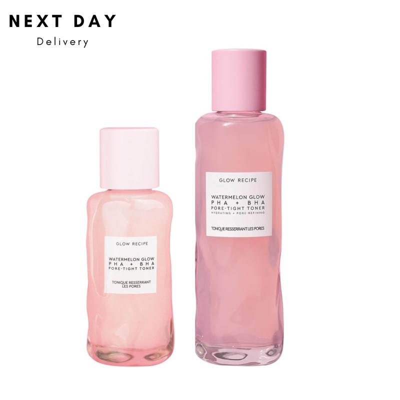 GLOW RECIPE Watermelon Glow PHA + BHA Pore-Tight Skincare Toner for Skin Repair [Next Day Delivery] Comfort Hydrating Moisture 2