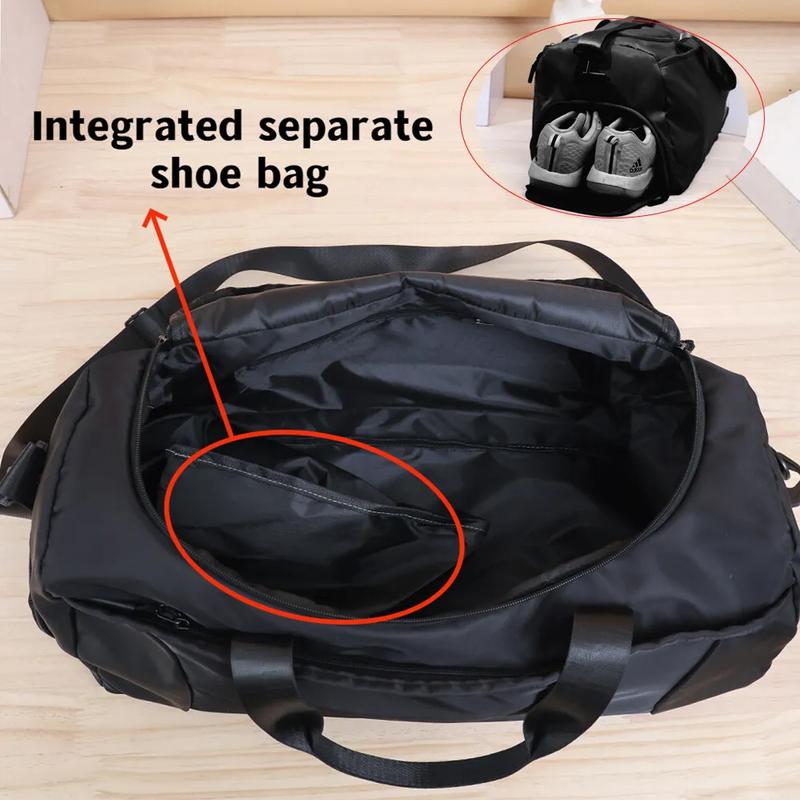52x27x25cm Large black sport gym tote new duffle bag travel work gear bag 3