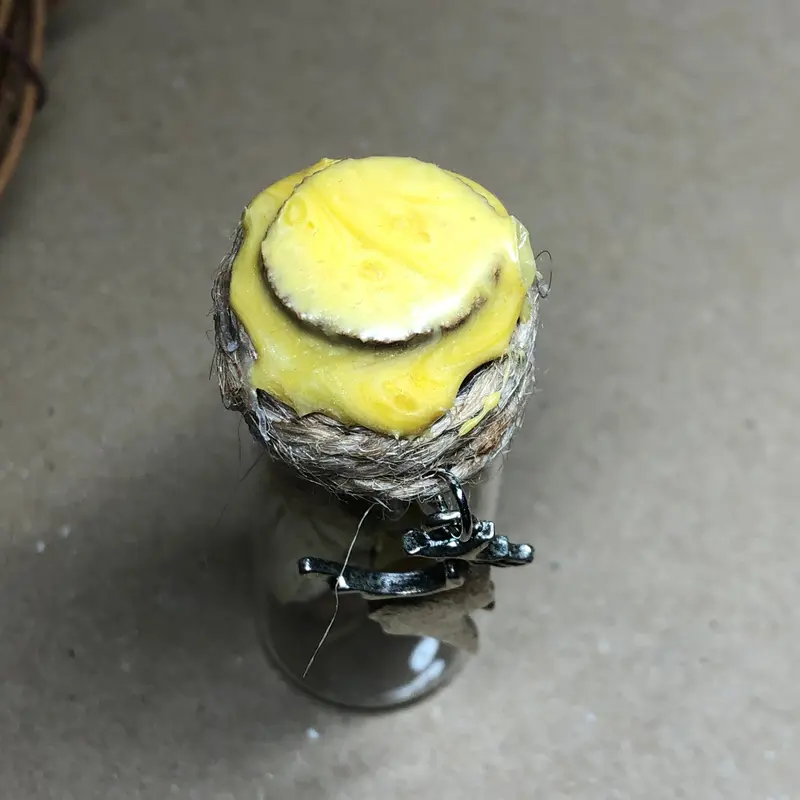 Witch floral decorative apothecary bottle 1
