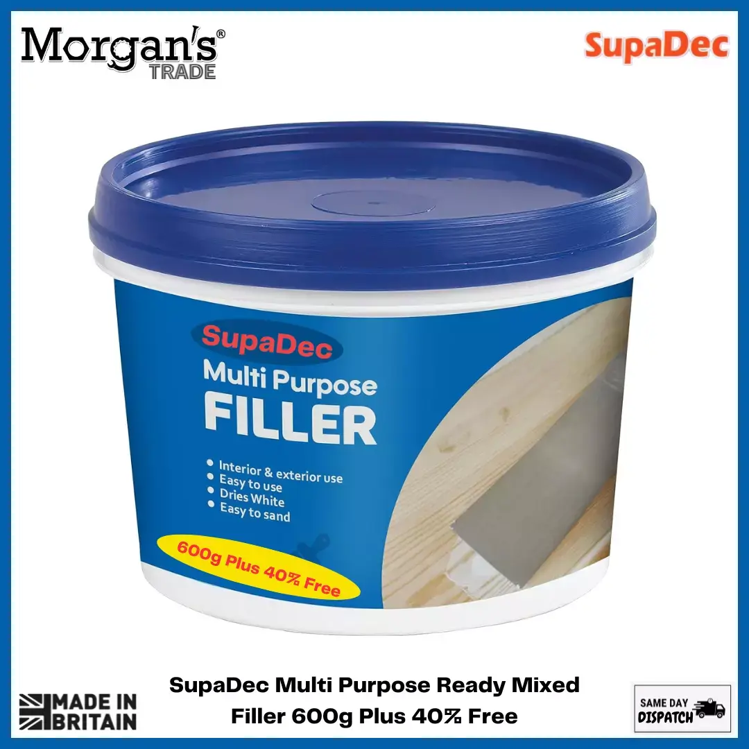 MULTI PURPOSE FILLER WHITE READY MIXED SMOOTH INTERIOR EXTERIOR 600G +40% FREE