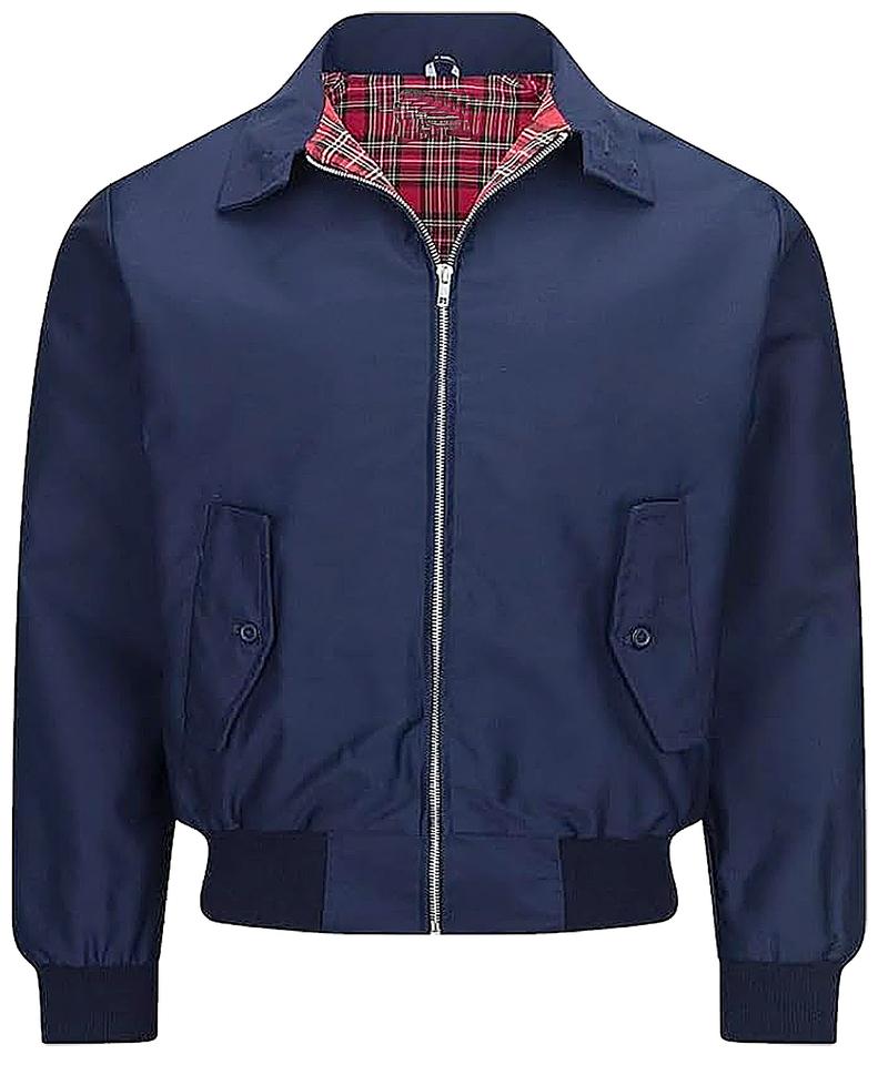 Product Introduction of Marcus Harrington Jacket men Adults Classic Retro Bomber Tartan Lining lightweight Coat Menswear Hem Tops Stylish Ribbed Long Sleeve Collar Casual Outerwear Underwear Longsleeves Beige Plain 3