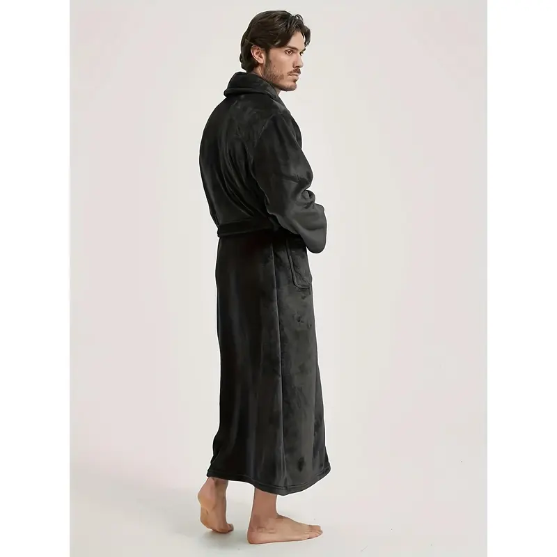 Couples new bathrobe dressing gown European style Men's and Women's homewear flannel nightgown 0