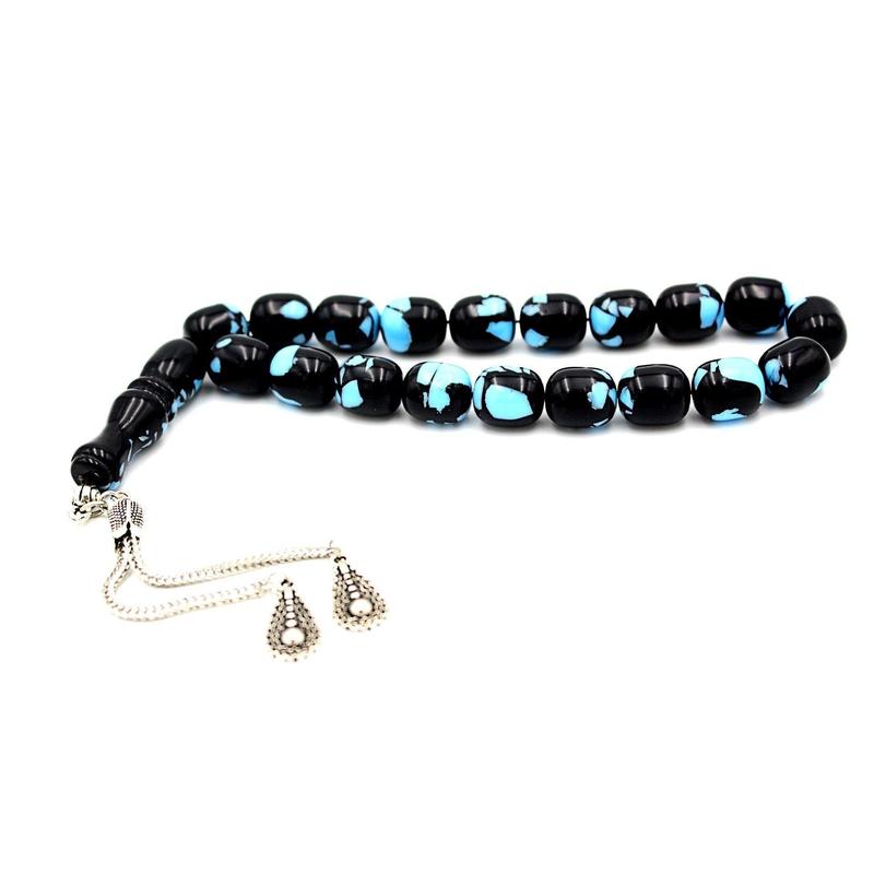 Amber Cylinder Prayer & Meditation Beads 2