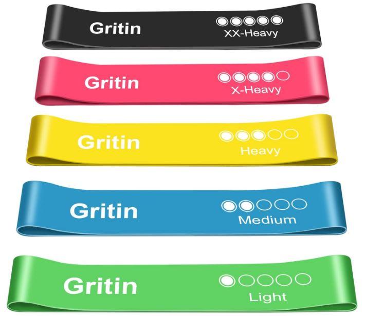 Product Introduction of Resistance Bands, Set of 5 Skin-Friendly Resistance Fitness Exercise Loop Bands with 5 Different Strength Levels - Carrying Case Included - Ideal for Home, Gym, Yoga, Training 1