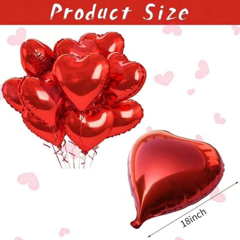 2 pcsHeart Shaped Balloon for Festive Parties and Celebrations Gift 3