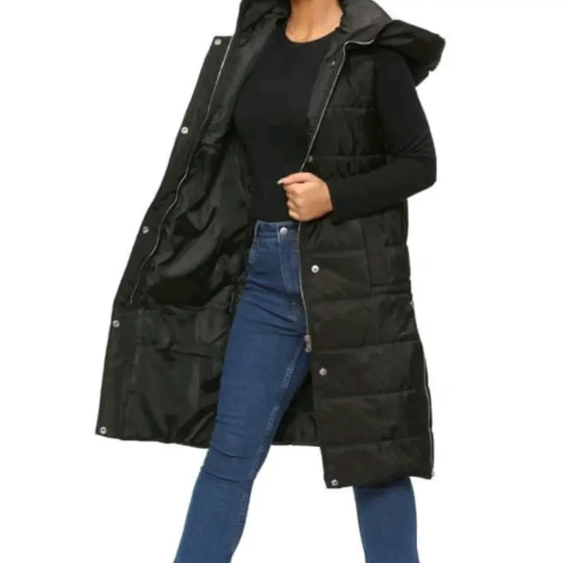 LADIES GILLET perfect for winter Coats Fashion Comfortable Outdoor Jackets Fit Underwear Tops Slim Pockets Womenswear Vests Women Lady Basic Long Sleeve Minimalist 2