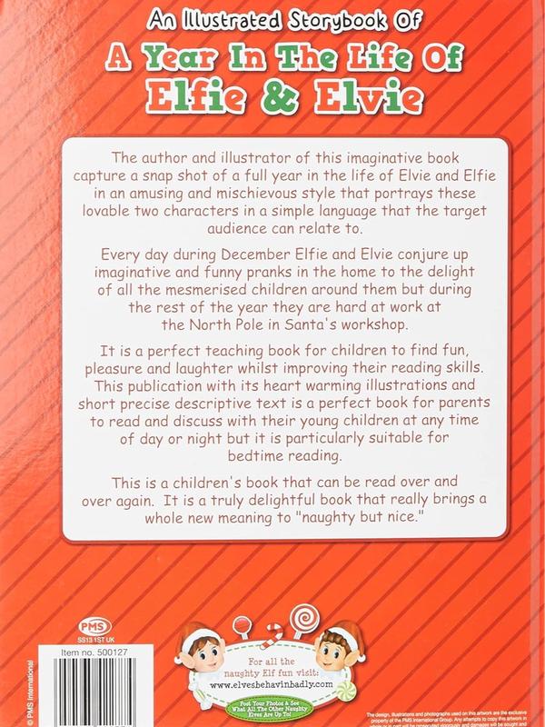 Elves Behaving Badly hardback book 'A year in the life of Elfie & Elvie' 1