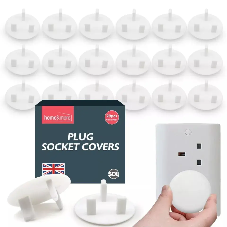 10-40 Plug Socket Covers Baby Child Proof Electrical Safety Outlet Protector UK