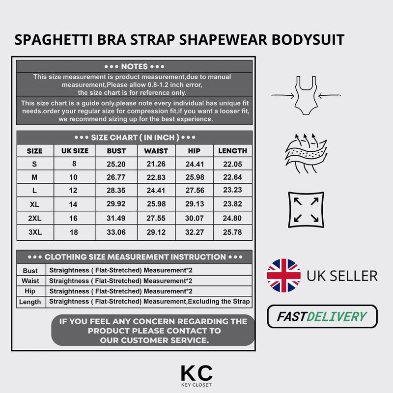 Product Introduction of Key Closet Pack of 2 Ribbed Smoothing Bodysuits with Adjustable Shoulder Spaghetti Strap Comfort Fabric Nylon Sleeveless 0