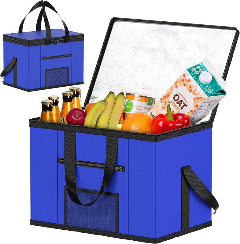 ZENO Cooler Bag | 28L Cool Bag Box | Thermal Food Delivery Bag | Large Insulated Picnic Lunch Bag | Cool Box | Grocery Shopping Bags | Cooling Bag for Camping BBQ Shopping Fishing Family Outdoor 0