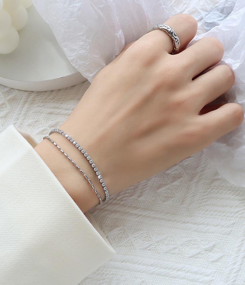 Product Introduction of Tiffany Double Layer Bracelet in Silver 1