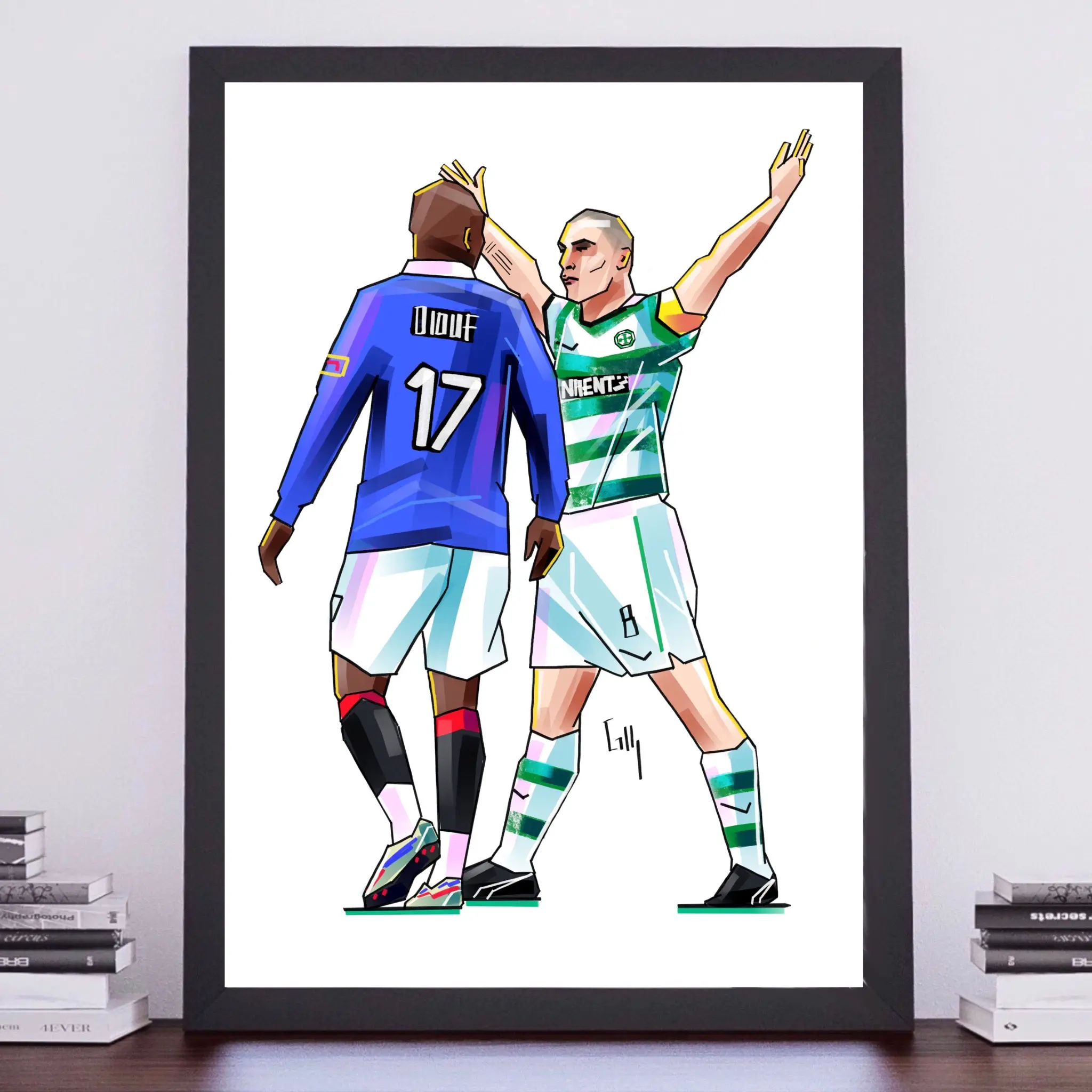 A4 Art Print - THAT Iconic Broony Celebration vs Rangers