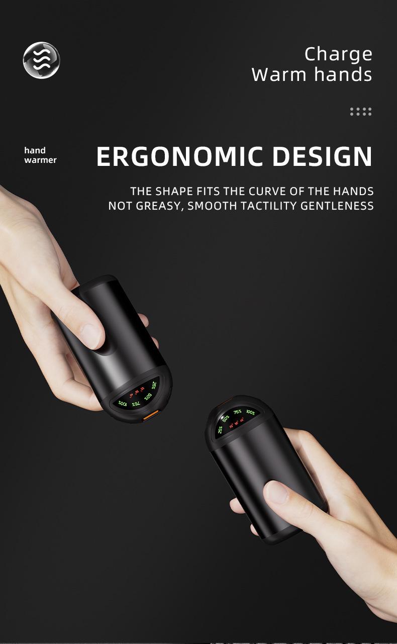 Product Introduction of New USB warm hand treasure charging treasure mini convenient portable flashlight self-heating warm baby 7