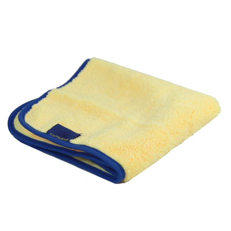 5pc Goodyear Microfibre Buffing Cleaning Polishing Lint Free Towel Cloth 40x40cm Household Microfiber Absorbent Yellow Wipe 5