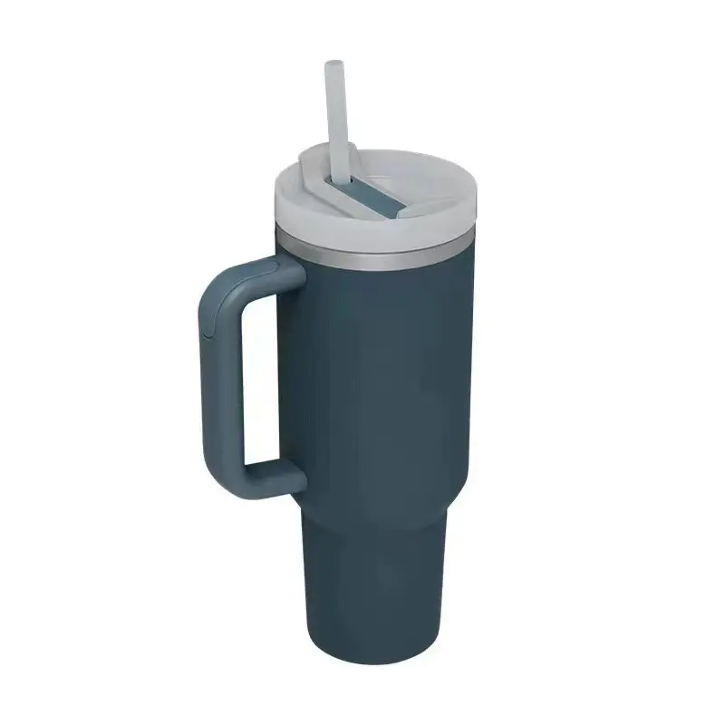 40oz Tumbler with Handle 2nd Generation, Leak-proof Lid and Straw, Insulated Stainless Steel Travel Mug, Cover Drinkware Reusable Bottle 2