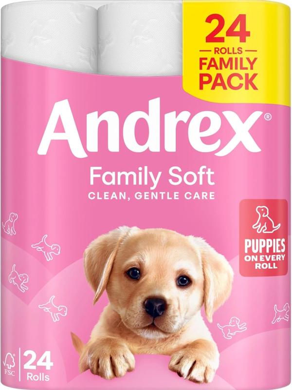 Andrex Family Soft Toilet Tissue 24 Standard Toilet Rolls Wipes   |   Andrex Soft Tissue household, Toilet Tissue 24  Rolls wet  toilet   [Fast  Delivery] 3