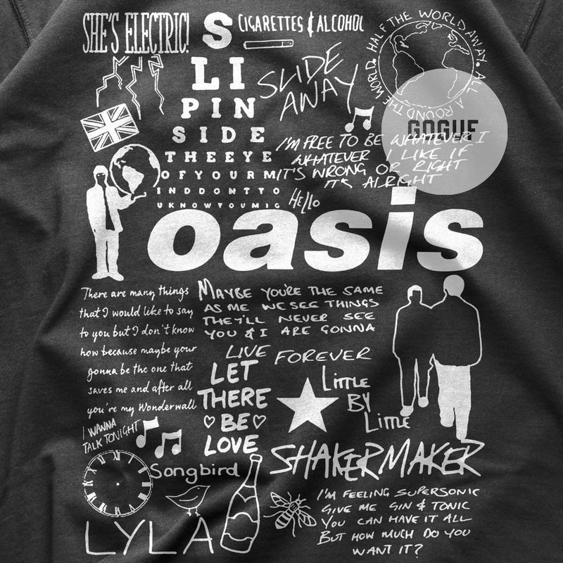 Oasis Unisex Heavy Cotton Tee  Tshirt, Hoodie & Sweater, Gift for her, Gift for him 2