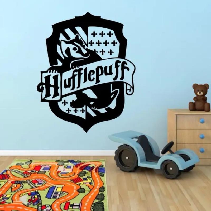 Harry Potter House Shield Badge - Crest Vinyl Wall Sticker Gryffindor Ravenclaw Hufflepuff Slytherin Decor Decorative Room 3