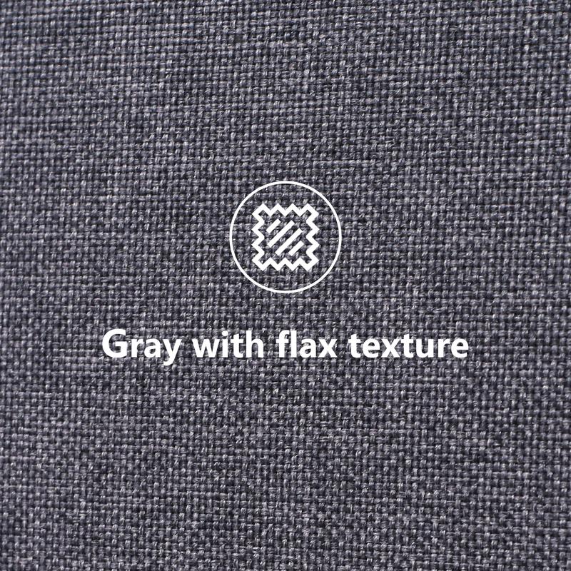 Single Bed Soft Linen Grey 3FT Upholstered Bed with Winged Headboard, Wood Slat Support 4