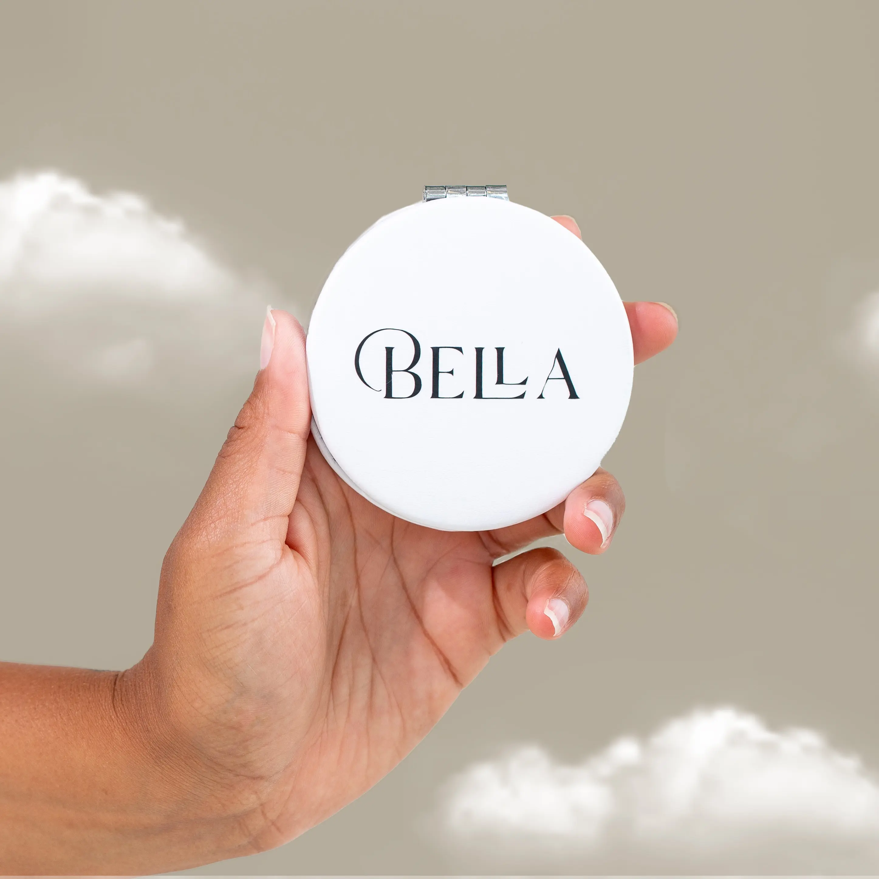 Compact Mirror with Velvet Bag