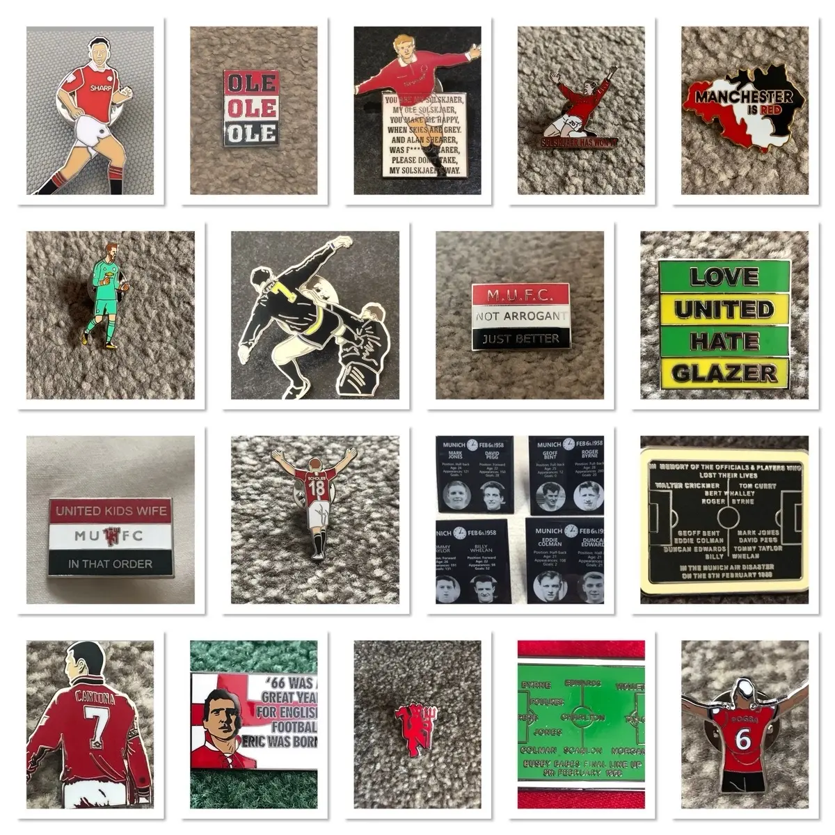 Man United 1 Pin Badge Package