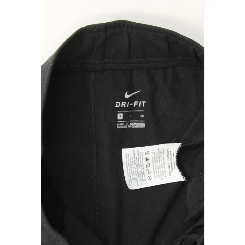 Pre-Owned Vintage NIKE Womens Dri Fit Tracksuit Trousers UK 8 Small Black Polyester 3