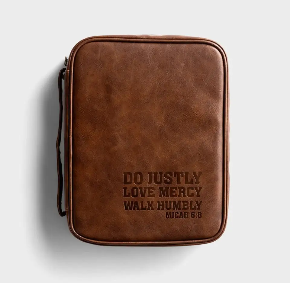Micah 6:8 - Faux Leather Bible Cover