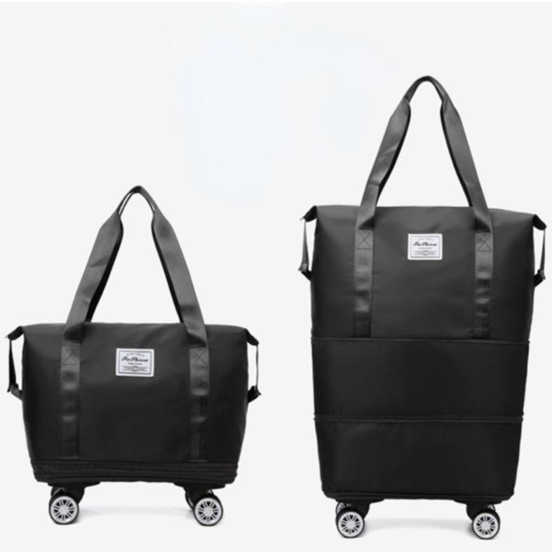[Delivered within 3-4 days] New wheeled travel bag storage large capacity dry and wet separation extended double-layer luggage handbag extra large maternity bag gym work 1