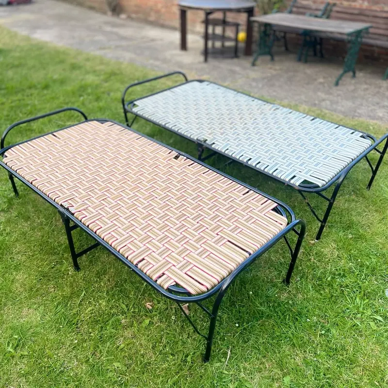Foldable Single Bed ideal for a Single Person to Sleep on, also known as Asian MANJA, Charpai, Khaat and also can be used as a Guest Bed!! 2